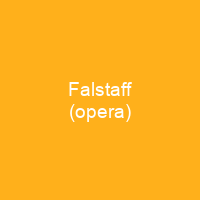 Falstaff (opera)