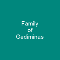 Family of Gediminas