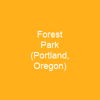 Forest Park (Portland, Oregon)