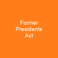Former Presidents Act