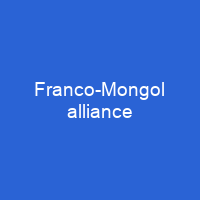 Franco-Mongol alliance