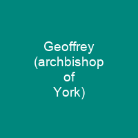 Geoffrey (archbishop of York)