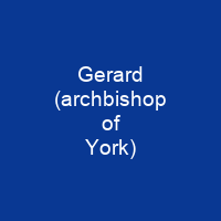 Gerard (archbishop of York)