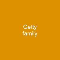 Getty family