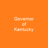 Governor of Kentucky