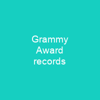 Grammy Award records