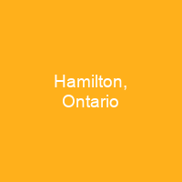 Hamilton, Ontario