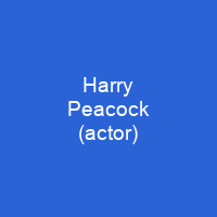 Harry Peacock (actor)