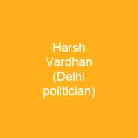 Harsh Vardhan (Delhi politician)
