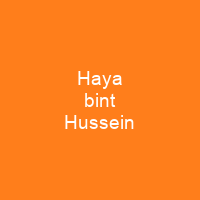 Haya bint Hussein