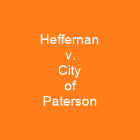 Heffernan v. City of Paterson