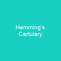 Hemming's Cartulary