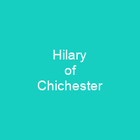Hilary of Chichester