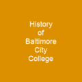 History of Baltimore City College