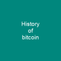 History of bitcoin