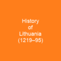 History of Lithuania (1219–95)