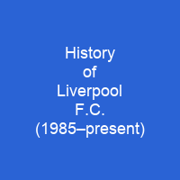 History of Liverpool F.C. (1985–present)