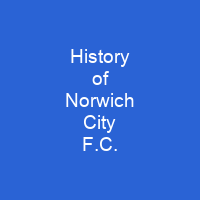 History of Norwich City F.C.