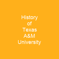 History of Texas A&M University