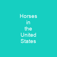 Horses in the United States