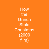 How the Grinch Stole Christmas (2000 film)