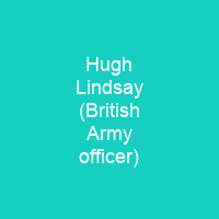 Hugh Lindsay (British Army officer)