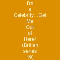 I'm a Celebrity...Get Me Out of Here! (British series 19)