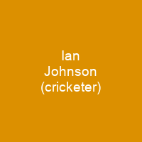 Ian Johnson (cricketer)