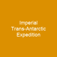 Imperial Trans-Antarctic Expedition
