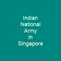 Indian National Army in Singapore
