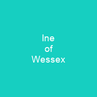 Ine of Wessex