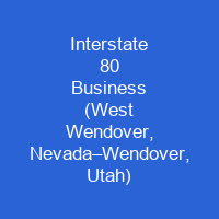 Interstate 80 Business (West Wendover, Nevada–Wendover, Utah)