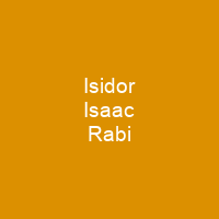 Isidor Isaac Rabi