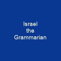 Israel the Grammarian