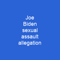 Joe Biden sexual assault allegation