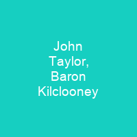 John Taylor, Baron Kilclooney
