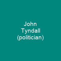 John Tyndall (politician)