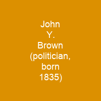 John Y. Brown (politician, born 1835)