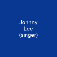 Johnny Lee (singer)