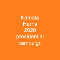 Kamala Harris 2020 presidential campaign