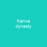 Kanva dynasty