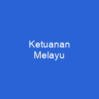 Ketuanan Melayu