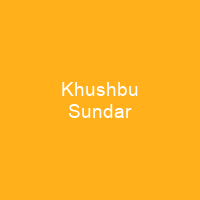 Khushbu Sundar