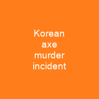 Korean axe murder incident