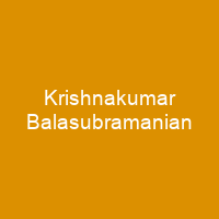 Krishnakumar Balasubramanian