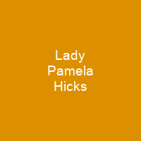 Lady Pamela Hicks