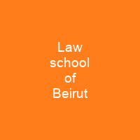 Law school of Beirut