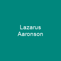 Lazarus Aaronson