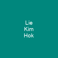 Lie Kim Hok