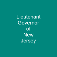 Lieutenant Governor of New Jersey